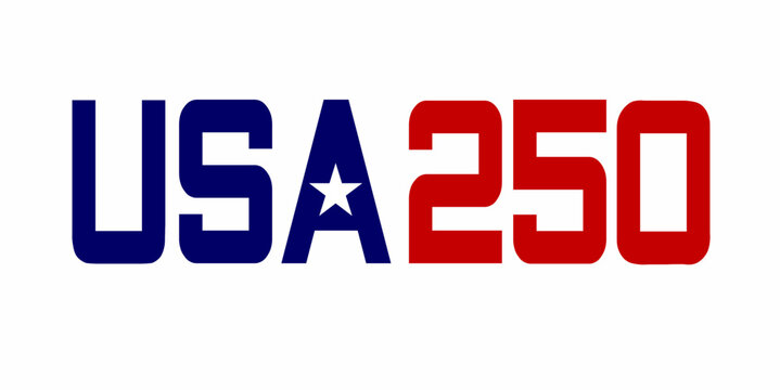 Usa 250th anniversary celebration logo design, America 250 Years Independence Day Celebration 2026 Patriotic Design