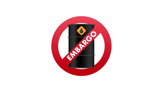 Russian oil embargo sanctions and restrictions animation