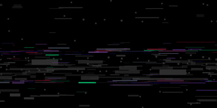 Abstract Glitch Texture Background &ndash; CRT Noise, Static Screen & Digital Distortion Overlay Vector Set