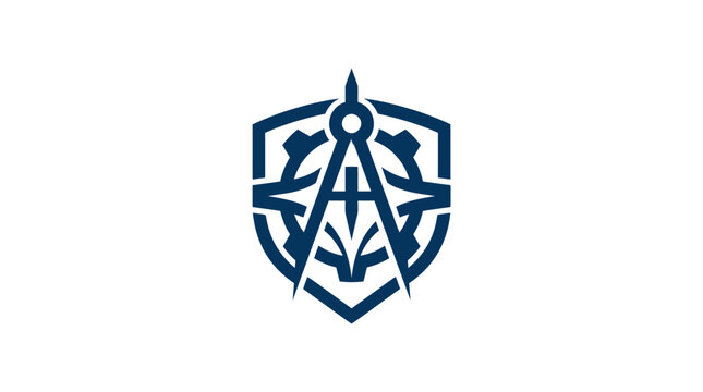 Blue Shield Logo With Compass.