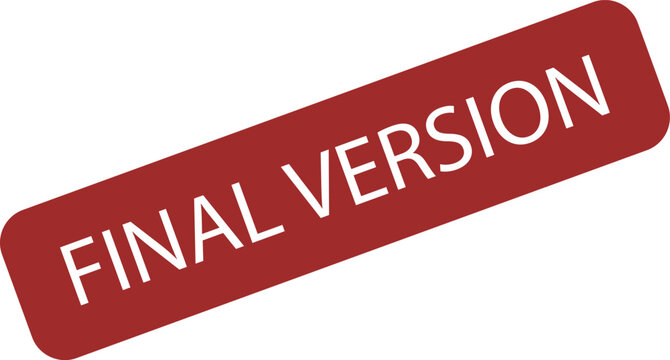 Bold red stamp mark showing the text Final Version written in clear white capital letters