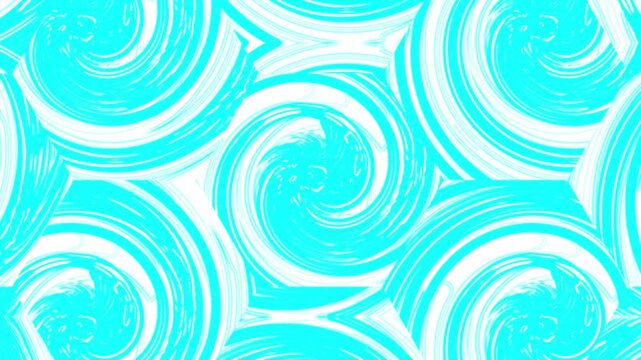Digital artwork featuring vibrant blue swirling lines and fluid shapes, emphasizing motion and creativity with intricate patterns and artistic strokes.