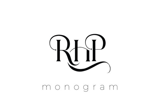 RHP Elegant Monogram Logo Design With Decorative Lettering