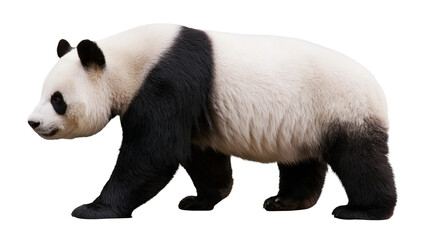 Giant panda bear walking, isolated on transparent background © George