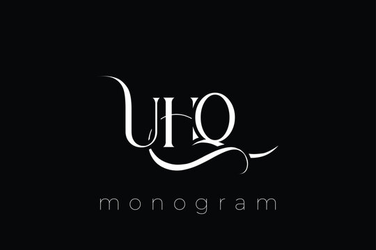 UHQ Elegant Monogram Logo Design With Decorative Lettering
