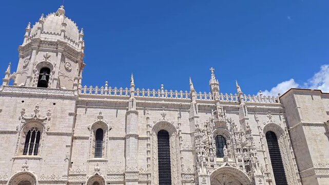 The Jeronimos Monastery and the Church of Santa Maria in Belem, Lisbon, Portugal
