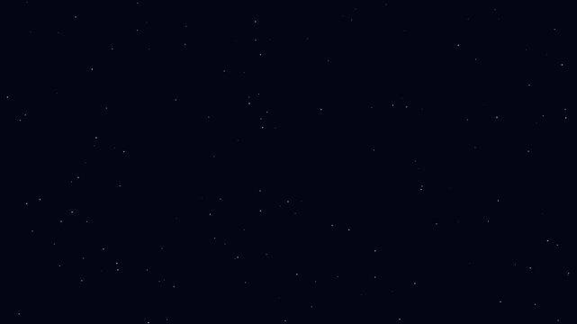Minimalist astronaut floating in deep space animation, simple flat character drifting through starry galaxy 4k background