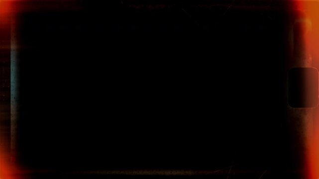 Vintage film edge burn overlay. Apple ProRes 4444 with alpha channel. Transparent border effect ideal for cinematic editing, VFX, and retro motion graphics.