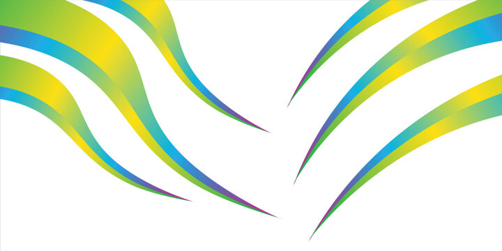 Dynamic Color Lines Splashes Pattern. Vector Background with Flowing Rainbow Lines. Curve and Wave Swirl Ribbons Bg.