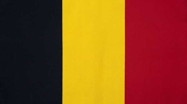 Belgium flag with black, yellow, and red vertical stripes, symbolizing national unity, identity, and cultural heritage rooted in history.
