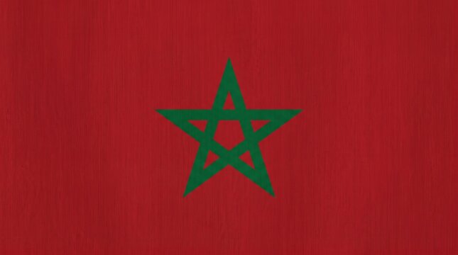 Morocco flag with red background and green star, symbolizing strength, bravery, peace, hope, and national identity rooted in cultural heritage and history.