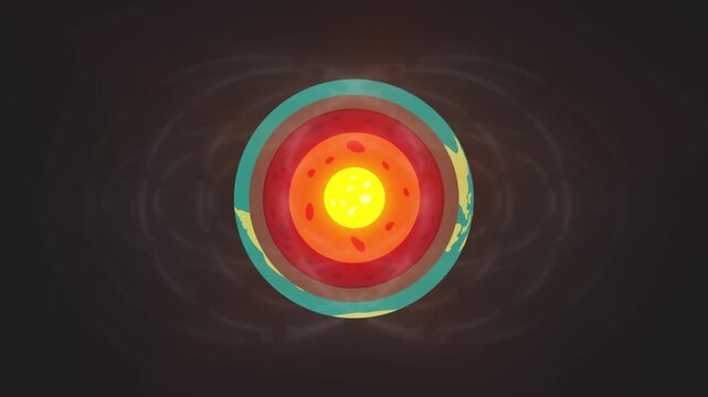 planet earth magnetic field generated by molten outer core