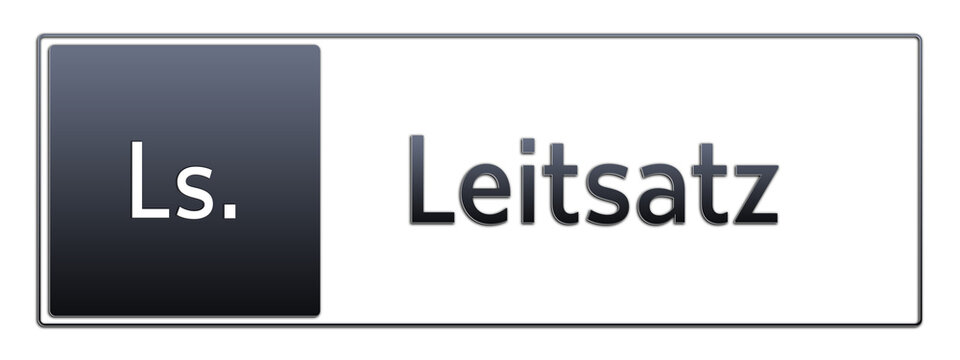 Ls. - Leitsatz - Jura Rechts Abk&uuml;rzung