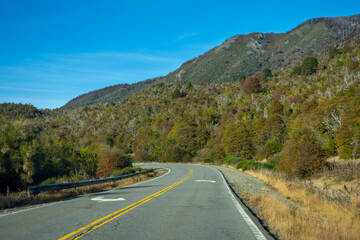 Obraz premium Landscape of El Bolsón from the National Route 40- El Bolsón, Río Negro, Argentina
