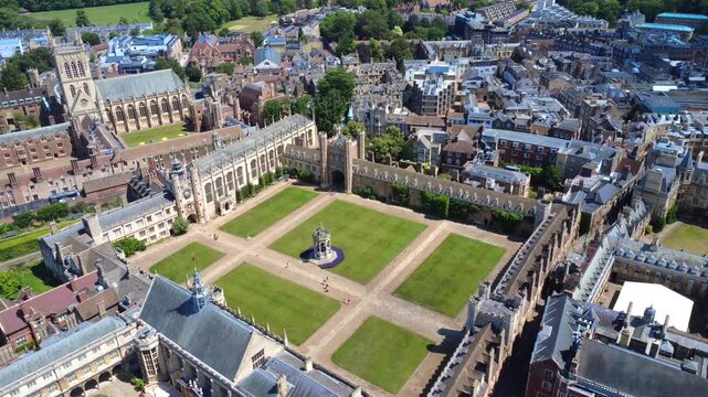 Trinity College Cambridge 4K Aerial Drone Footage