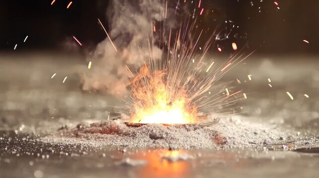 Chemical reaction explosion