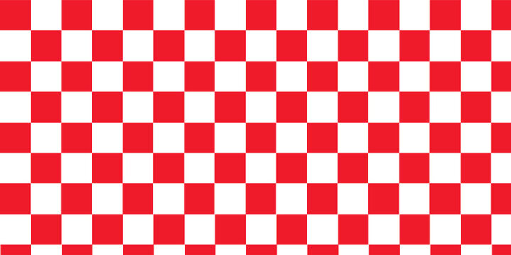 PrintRed white tablecloth pattern lines. Gingham seamless pattern. Christmas backgroound. Strokes texture for textile shirt plaid, tablecloth, cloth, blanket, paper, makeup. Checkered print.