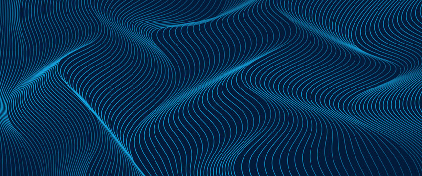 Premium background design with diagonal dark blue lines pattern. Vector horizontal template for digital luxury business banner