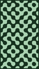 Naklejka premium Truchet two tone pattern in forest green, vertical background