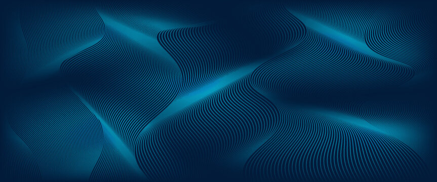 Premium background design with diagonal dark blue lines pattern. Vector horizontal template for digital luxury business banner
