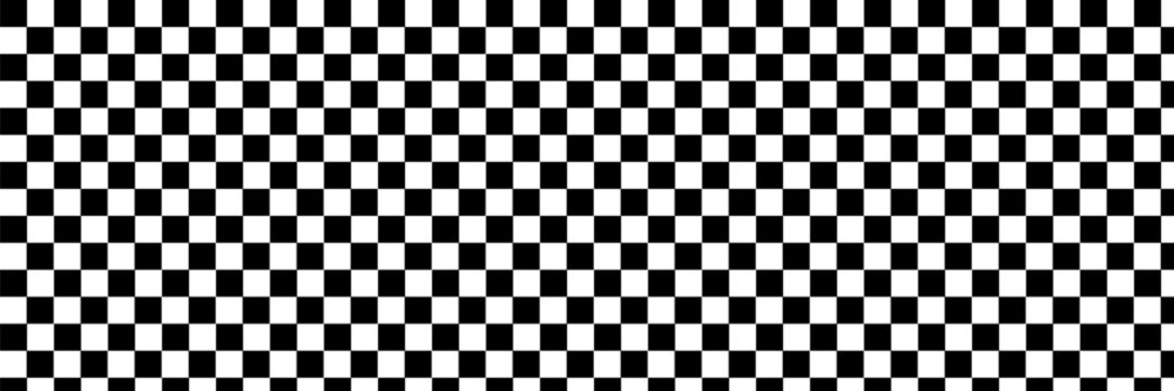 Black and white checkered pattern, Checkerboard seamless pattern