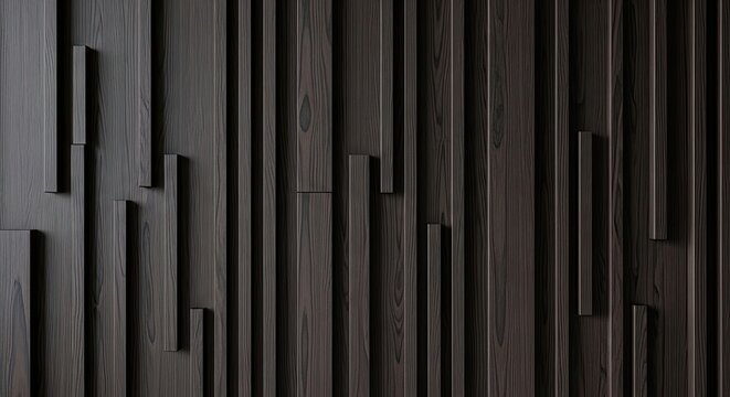 Dark vertical wooden slat wall texture background.