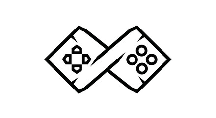 Infinity symbol game controller logo © sri