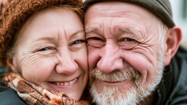 couple senior family smile and happy activity together, cuddling, warm hugs, senior or adult love, married couple, warm family. Husband and wife in love so fun in important days, celebrating