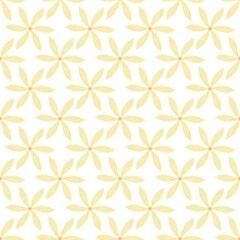 Fototapeta premium Soft cream and white frangipani flower pattern background. Delicate ylang blossom texture for elegant wedding invitations, bridal showers, and cosmetic packaging.
