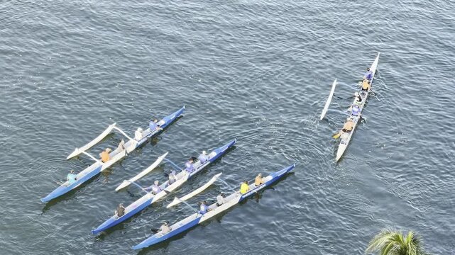 Outrigger boat or Canoe is a watercraft. The Ala Wai Canal is an artificial waterway in Honolulu, Oahu, Hawaii which serves as the northern boundary of the tourist district of Waikiki.