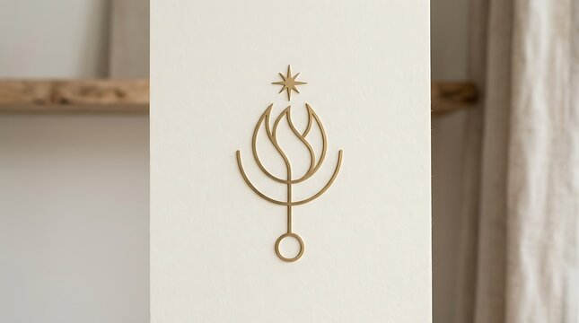 Elegant decorative wall hook with star design.