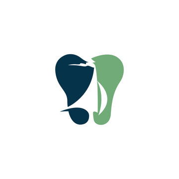 Dental logo, dental and boat vector logo design.