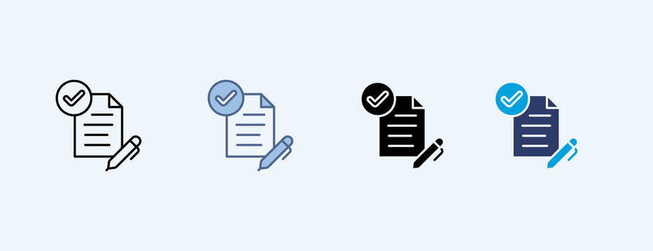 Comply Multiple Icon Illustration Vector