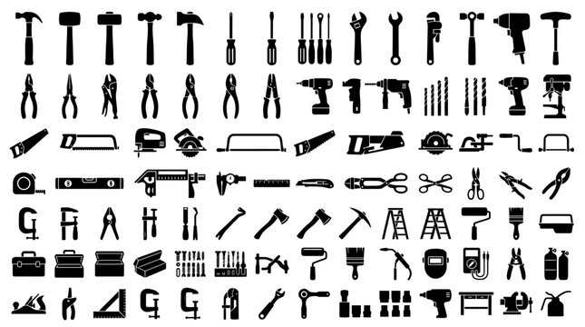 Collection of various hand tools.