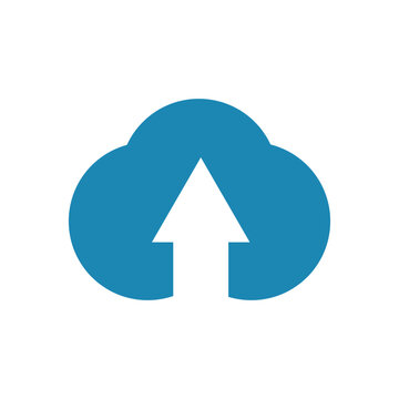 Cloud Upload Storage Icon Vector