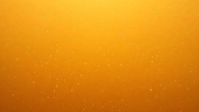 Golden beer bubbles texture with yellow gradient background