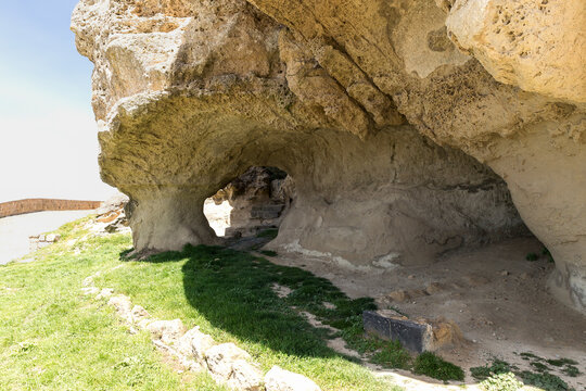 Natural Sigths of The Cerere Rock (Rocca di Cerere) in Enna, Sicily, Italy.