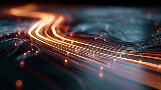 An abstract neural network with highlighted pathways fading from a looping habit circuit into a brighter route, hopeful mood, soft electric lighting, close-up composition.
