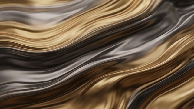 Elegant metallic gradient loop featuring flowing reflective liquid for luxury branding, ESG presentations, technology websites, motion graphics, and commercial creative projects.