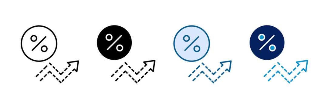 Variable Rate Icon Set Multiple Style Collection