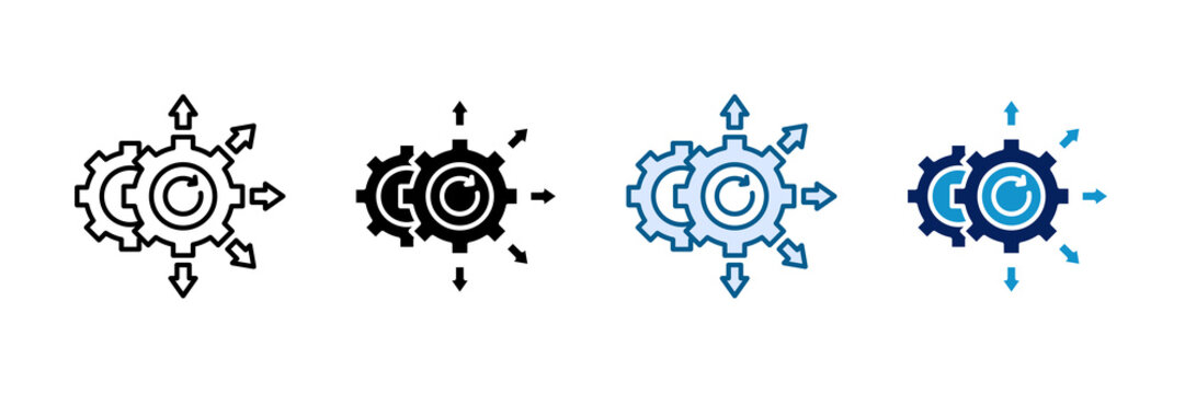 Restructuring Icon Set Multiple Style Collection