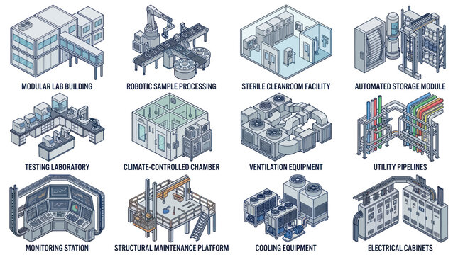 Collection of Industrial and Scientific Facility Modules.