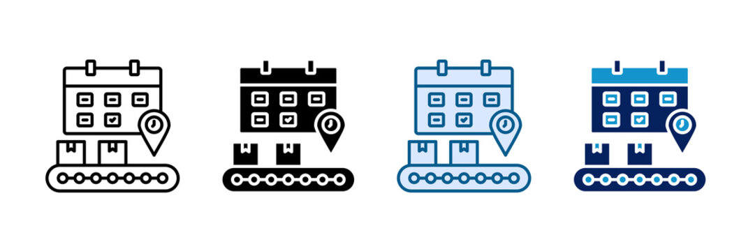 Dispatching Icon Set Multiple Style Collection
