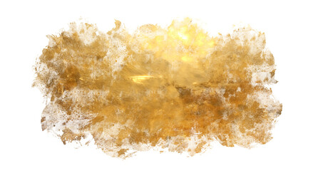 Fototapeta premium Luxury gold paint splash texture background isolated on transparent background