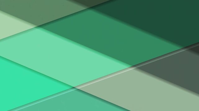 Geometric Abstract Green Overlapping Layers 4K