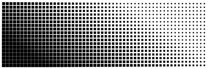 Fototapeta premium Black and White Gradient Halftone Pattern