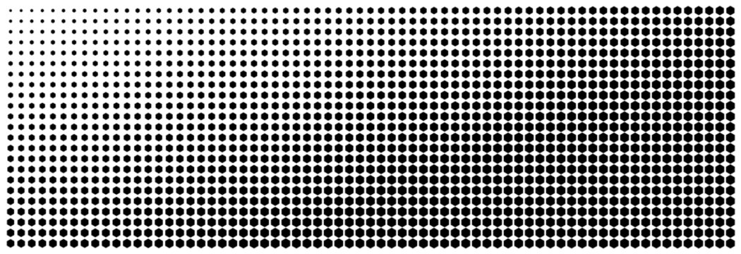 Gradient Dot Pattern in Black and White