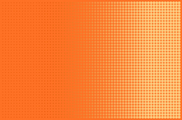 Fototapeta premium Vibrant Orange Gradient with Dots Pattern Background