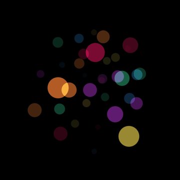 Floating Color Particles Animation | Abstract Ambient Motion Background