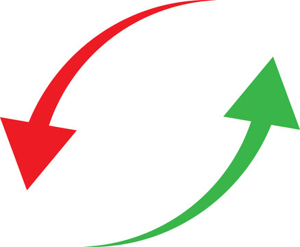 Red and Green arrow icon.